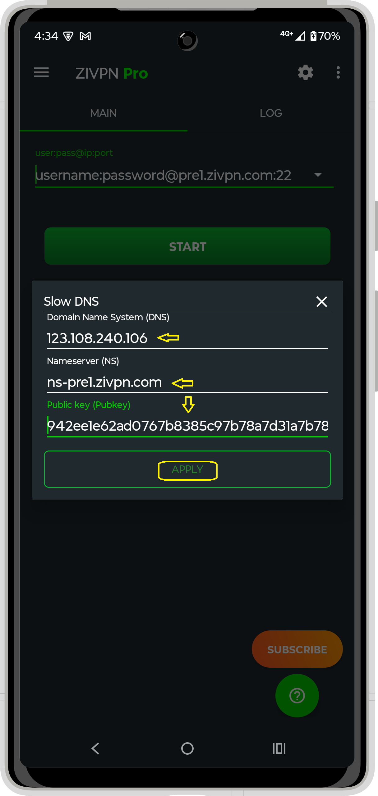 SlowDNS Setup Step 2